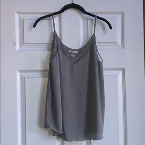 Aritzia grey tank top blouse
